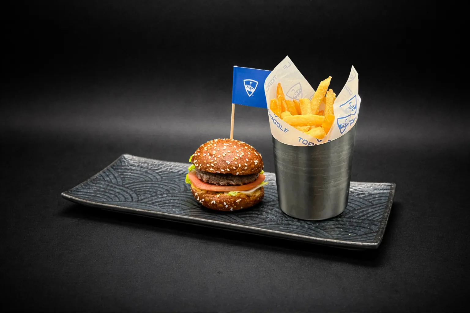 Mini Burger mit Pommes